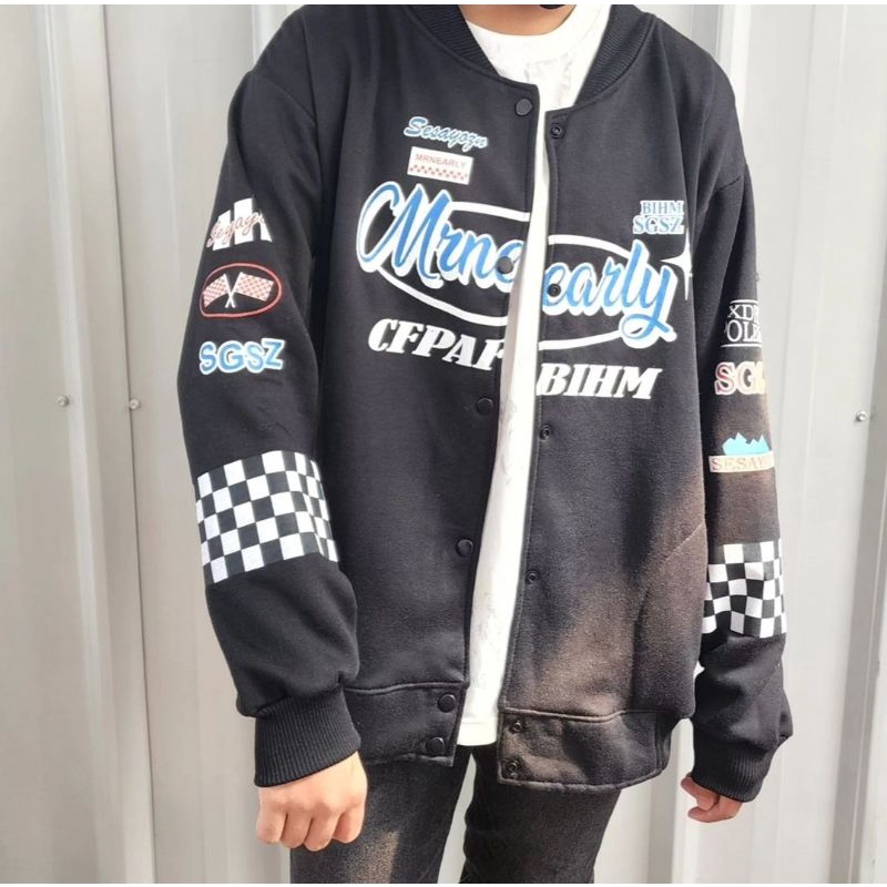 MRNCARLY JACKET PRIA-WANITA UNISEX OVERSIZE | JAKET OVERSIZE HIGH HIGH PREMIUM DISTRO | JACKET RACING | JACKET MOTOR