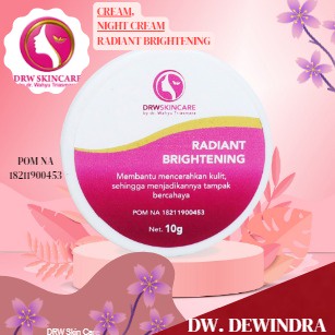 Drw Skincare RADIANT BRIGHTENING,/Paket Hemat Krim Flek Hitam/ Kusam/Jerawat Drw Skincare/CREAM, Nig