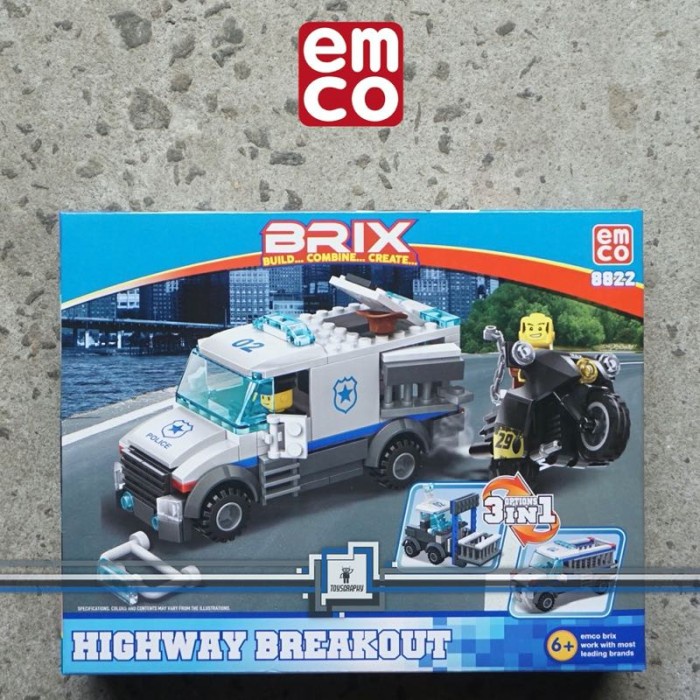 Terlaris Emco Brix 8822 Highway Breakout Police Block