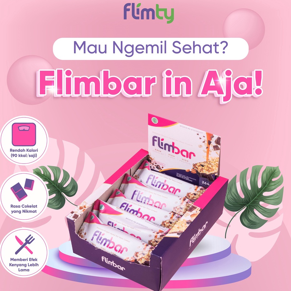 

↓Murah MZPCF Flimbar (Snack Sehat) by Flimty - 1 Box (isi 12 Bar) - Coklat T96 ❉Terlaku.