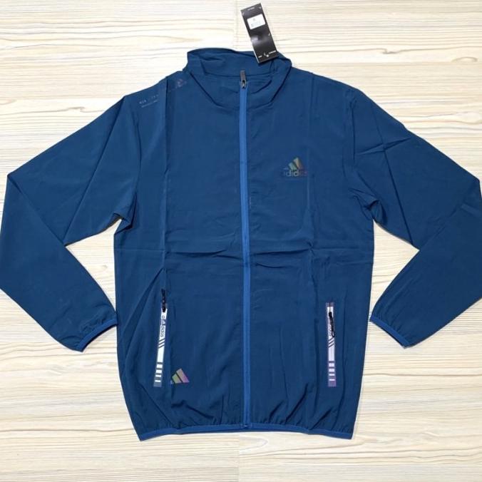 ADIDAS JAKET MICRO PARASUT LENGAN PANJANG IMPORT RUNNING