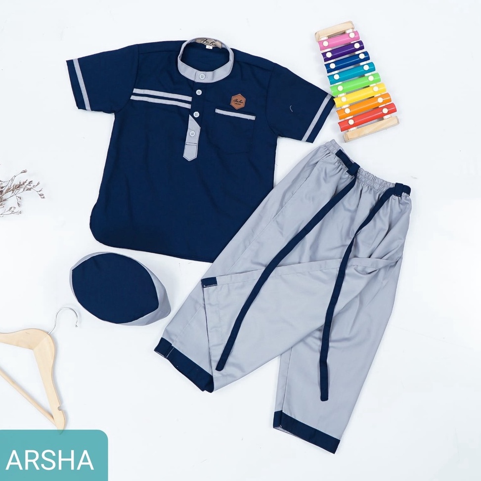 ☛Belanja di sini Sarkoci anak toyobo premium/sarung/koko/peci anak usia 0-6 tahun .,.,