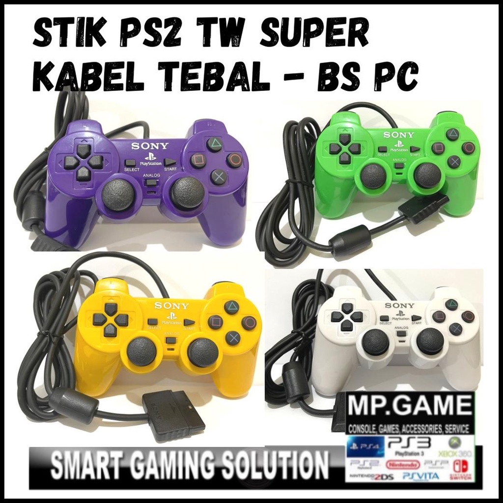 STIK PS2 STICK PS2 WARNA WARNI TW TW SUPER KABEL TEBAL BERKUALITAS
