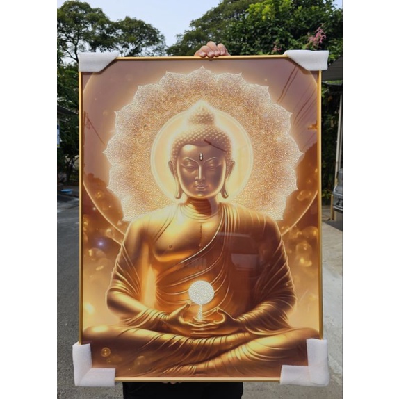 Lukisan Buddha / Lukisan Buddha Porcelain 5d / lukisan porcelain 5d diamond