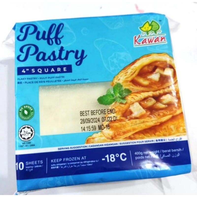 

Kawan Puff Pastry Square 10s 400gr