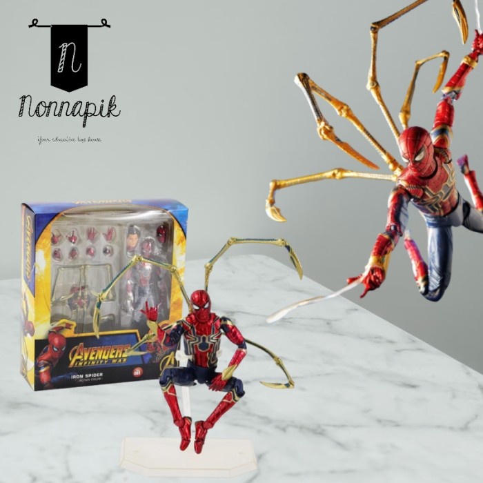 FLASH SALE MAFEX SPIDERMAN AVENGERS IRON SPIDER ENDGAME ACTION FIGURE TERLARIS