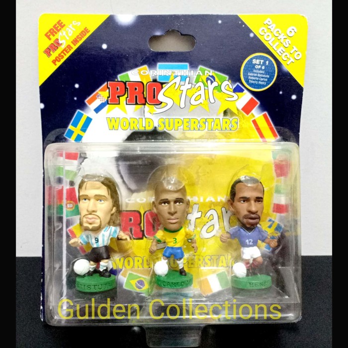 HOT SALE CORINTHIAN PROSTAR WORLD SUPERSTAR BATISTUTA ROBERTO CARLOS HENRY TERMURAH