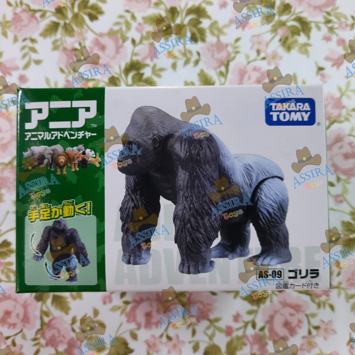 MUST HAVE ANIA AS 09 GORILLA SILVERBACK GORILA FIGURE ANIMALS ZOO HEWAN ORI TERMURAH