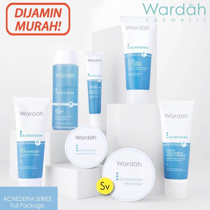 Paket Wardah Acnederm Series Complete Package 7 in 1 termurah