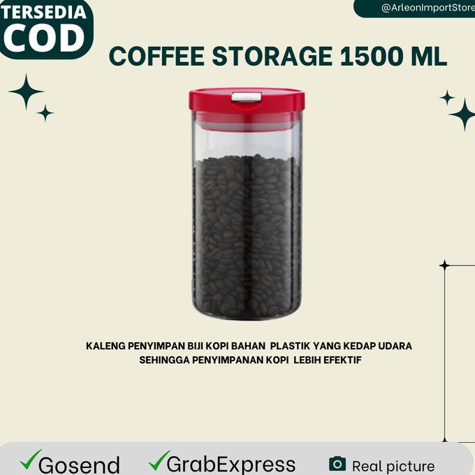 Produk Terbaik] TOPLES KOPI KEDAP UDARA TIAMO COFFEE STORAGE PLASTIK