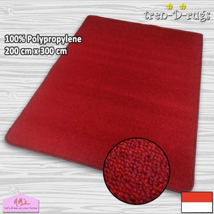 Karpet Bulu Permadani Jumbo Alas Lantai Ruang Tamu Polos Minimalis Nms