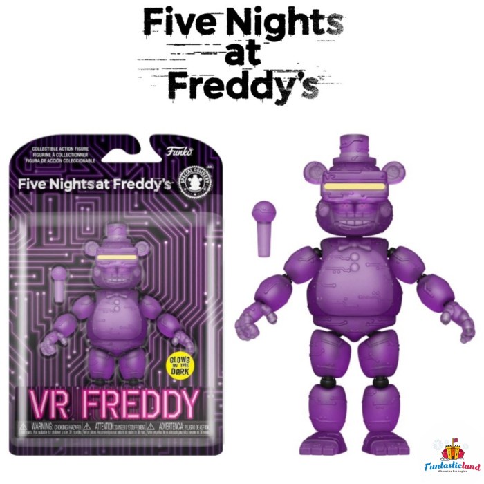 Funko Articulated Action Fures Fnaf - Vr Freddy (Glow In The Dark)