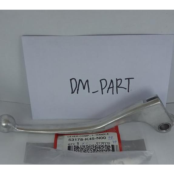 BARU! HANDLE HANDEL TUAS KIRI KOPLING SILVER PUTIH 53178 K45 CRF 150 ORI ASLI ORIGINAL HONDA GENUINE