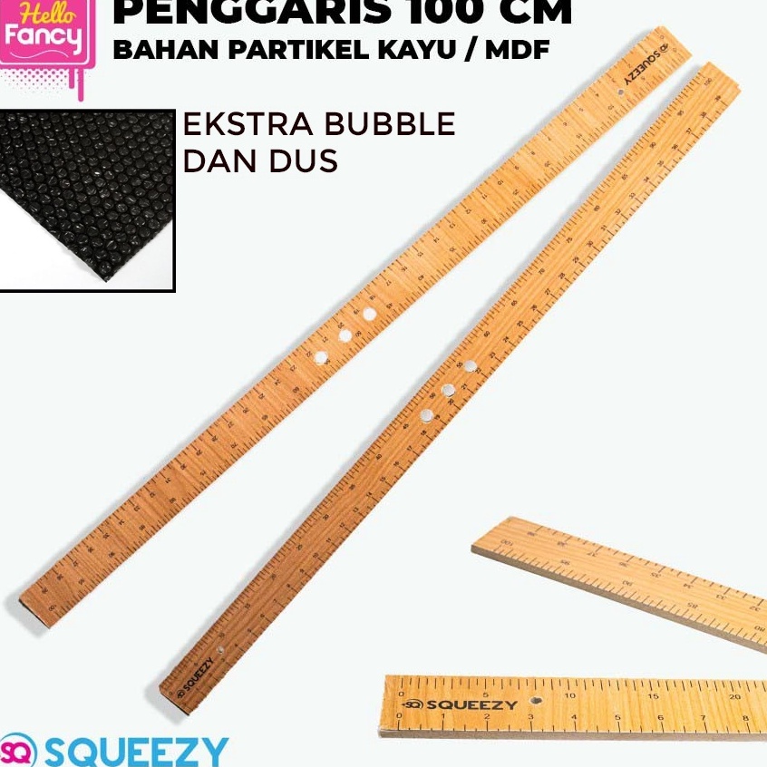 

✢#Sale➥ SNDQA Penggaris Panjang / Penggaris Kayu 100cm / PARTIKEL KAYU / MDF CCKY100 C56 ❄Murah