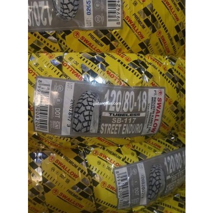 GARANSI swallow 120 80 18 Ring 18 SB 117 street enduro dual purpose Japstyle