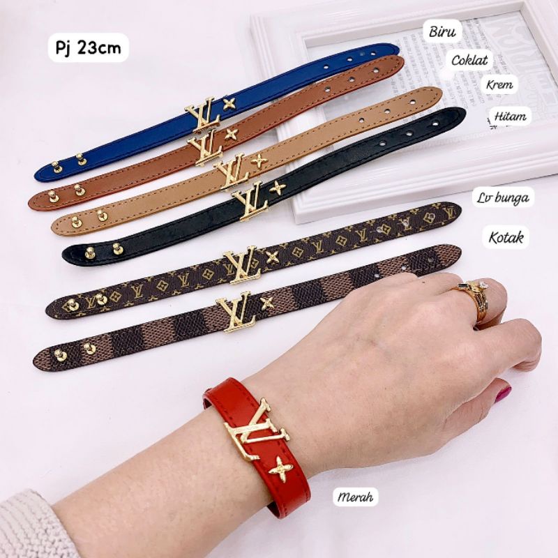 Gelang Kulit Branded band Gelang Kulit premium quality Kulit epsom  Bracelet Leather 882