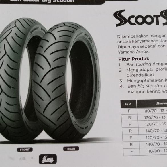 BEBAS ONGKIR ban luar tubles Dunlop 110 70 13 Scoot smart ban motor nmax depan