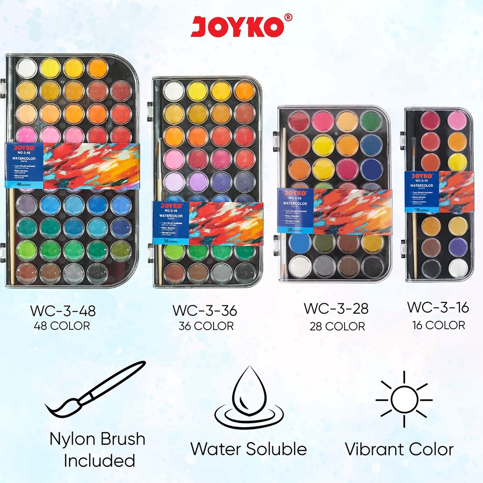 

[BRO.10Jn23ᴰ] Watercolor Set Cat Air Joyko WC-3