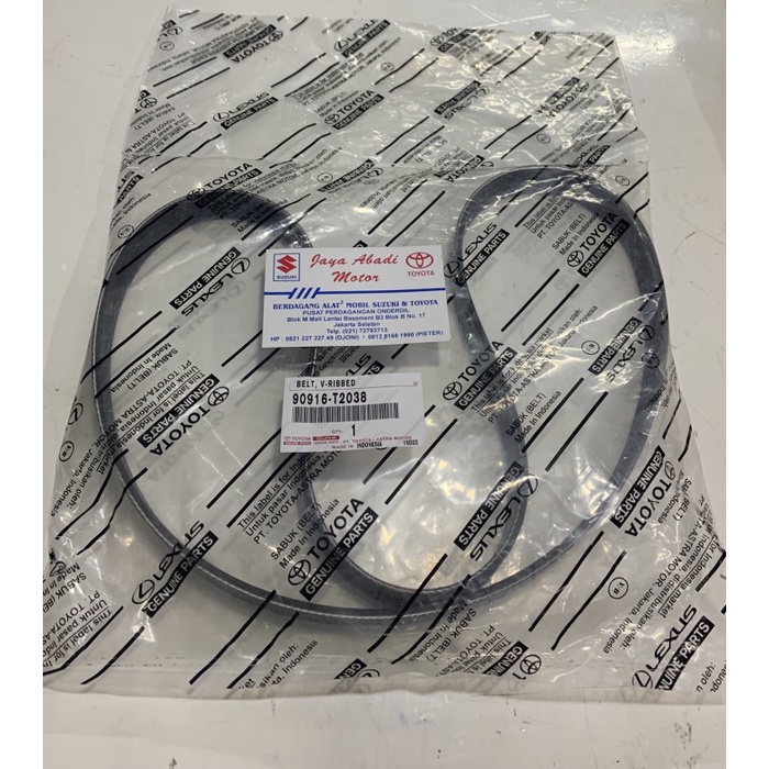 Fan belt sienta original toyota