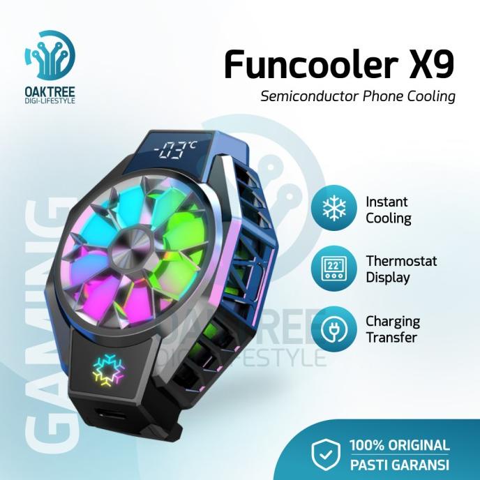 Funcooler X9 Fan Cooler Radiator Pendingin Hp Cooling Fan Gaming