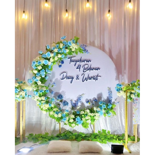 Backdrop Lingkaran Styrofoam Dekorasi Pesta