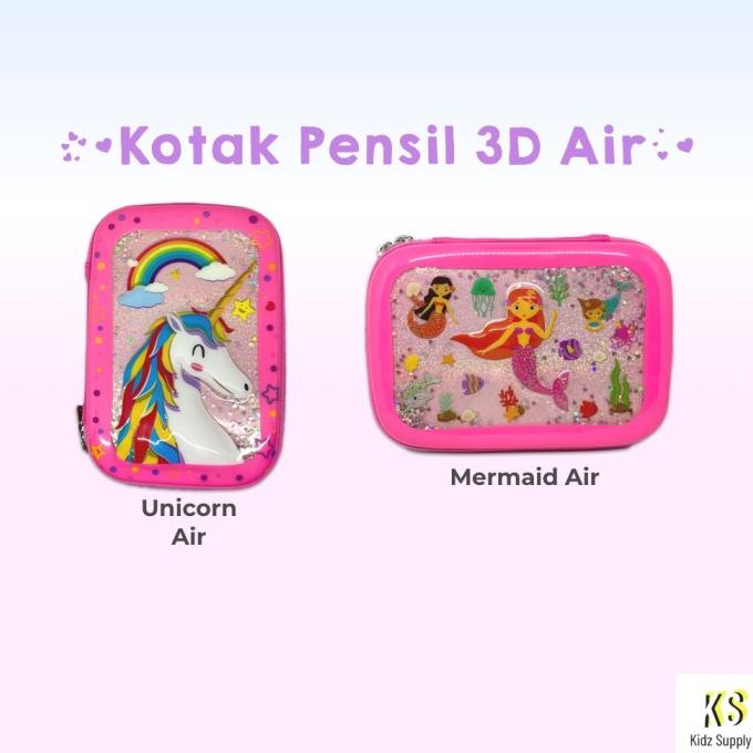 

Tempat Pensil Unicorn Kotak Pensil Anak Perempuan Hardcase 3D Lucu