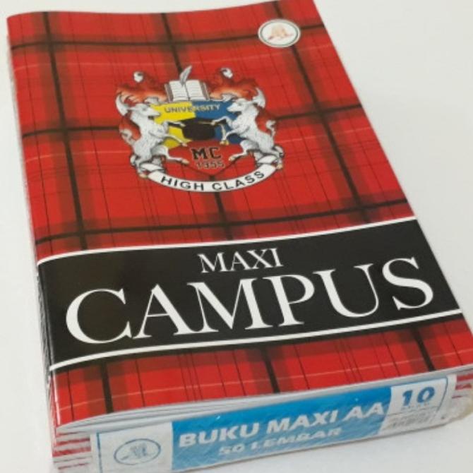 

Buku tulis maxi campus AA 50 Lembar 1pak (10Buku)