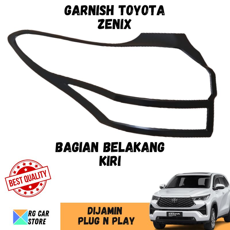 GARNISH INNOVA ZENIX 2023-2024 WARNA HITAM DOFF DIJAMIN PNP TINGGAL PASANG BERKUALITAS