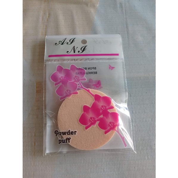 (1pc) Powder Puff Sponge Bedak Padat Tabur Cushion Make Up Murah Grosir/ Spon Bedak