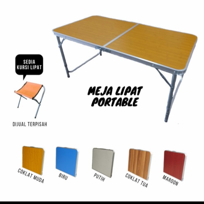 Meja Lipat Portable Koper Meja Jualan Besar