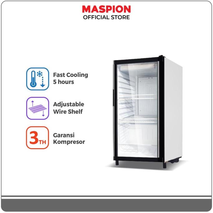 Maspion lemari pendingin showcase USG-126