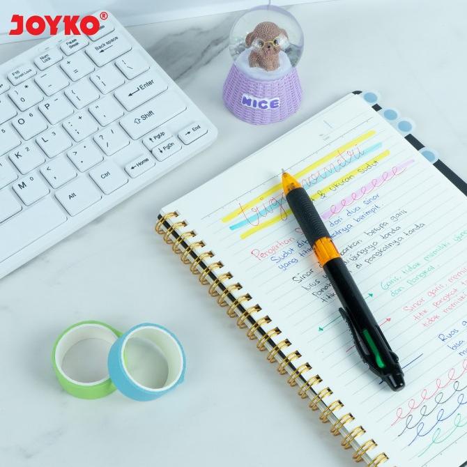 

Ball Pen Pulpen Pena Joyko Bp-288 Quaco 3 0.7 Mm 4 Warna Colors