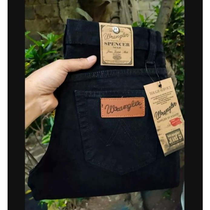 New Product Celana Jeans Panjang Pria Hitam Wangler Original Standart - Big Size