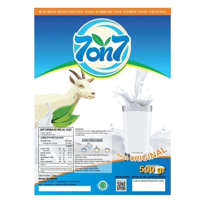 

Oke Price.. Susu Kambing Etawa FULL CREAM 500gr RCD