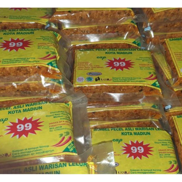 

Kekinian.. Bumbu Sambel Pecel cap 99 madiun 99
