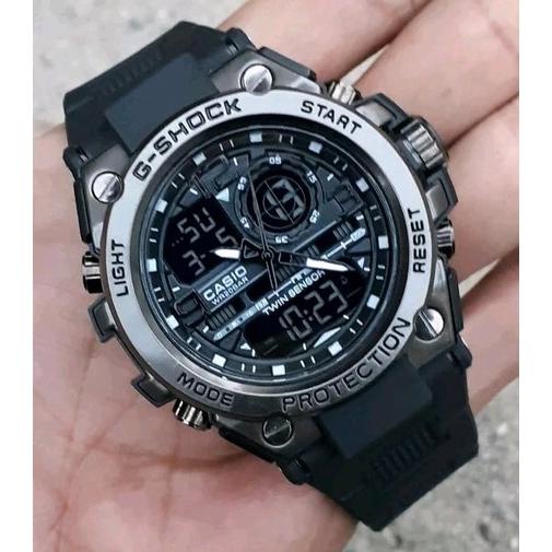 7.7 Jam Tangan Luxury Gst 8600 Kualitas Keren Murah Bonus Tas Selempang Dan Dompet