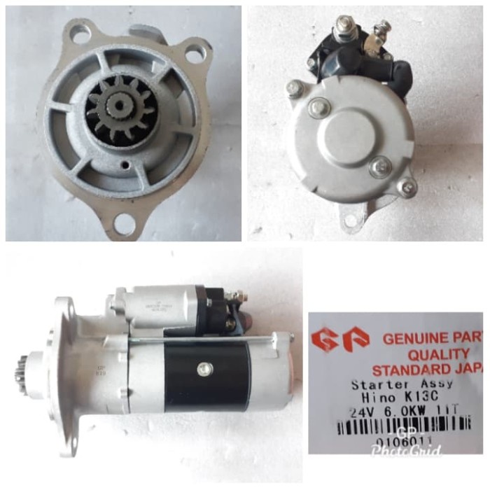 Dinamo Starter GP Hino K13C 24V 6.0KW 11T ( QD - 2618 )