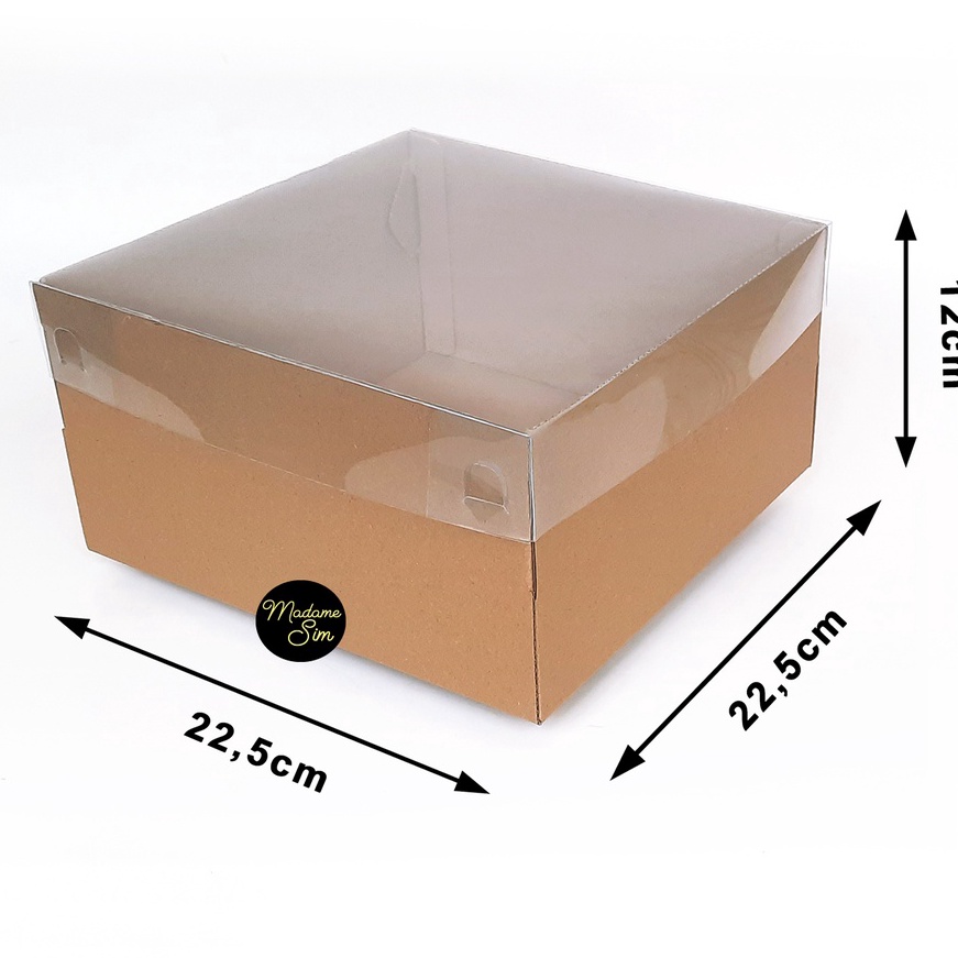

Stok terbaru BOX MIKA - DUS KUE - KOTAK - KARDUS 22x22x12 (ISI : 10 PCS) !!!