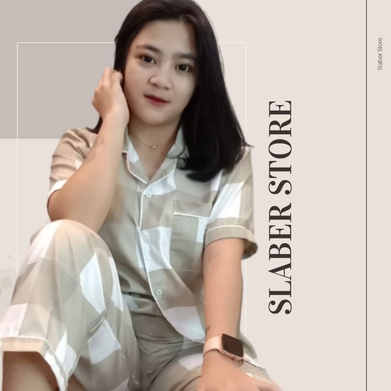 Baju Tidur Wanita Dewasa Piyama Set Kekinian Model Kemeja