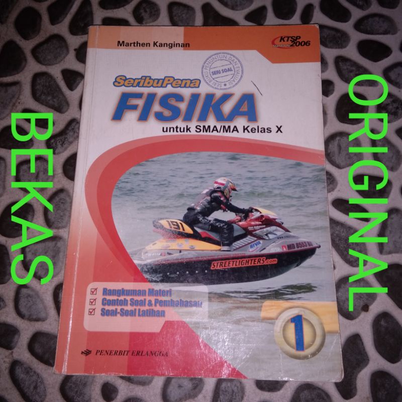 Buku SeribuPena Seribu Pena Fisika kelas 10 X 1 SMA Erlangga ktsp 2006 - Marthen Kanginan
