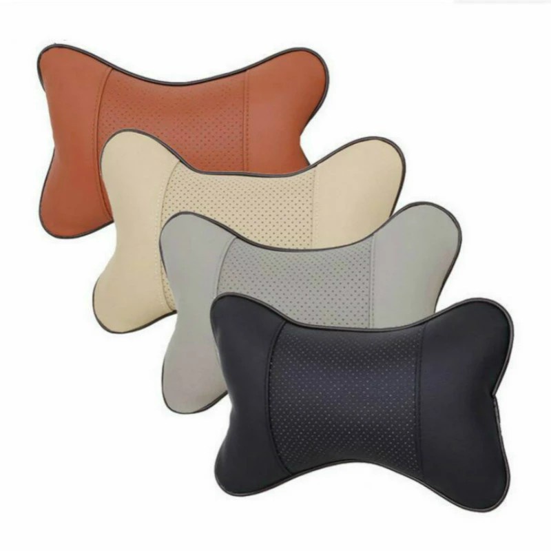 Bantal Leher Mobil - Head Rest Car - Bantal Nyaman Kualitas premium Import