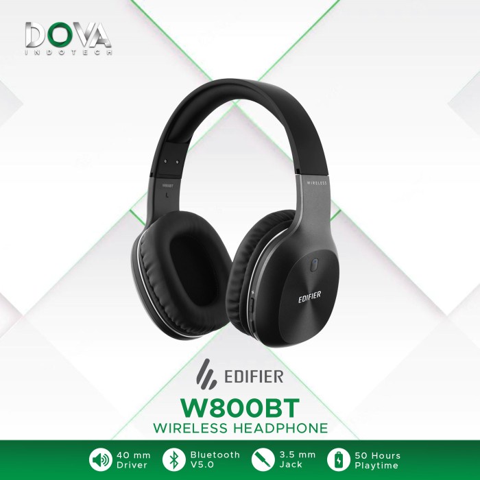 Headset Edifier W800BT Wired and Wireless