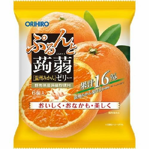 

[120gr] Orihiro Orange Konjac Jelly isi 6 Pcs - Jelly Rasa Jeruk Best Seller