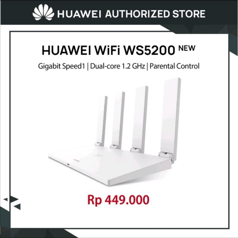 Huawei WIFI WS5200 (WIFI-5 supported) Gigabit Speed Dual-core 1.2 GHz Parental Control