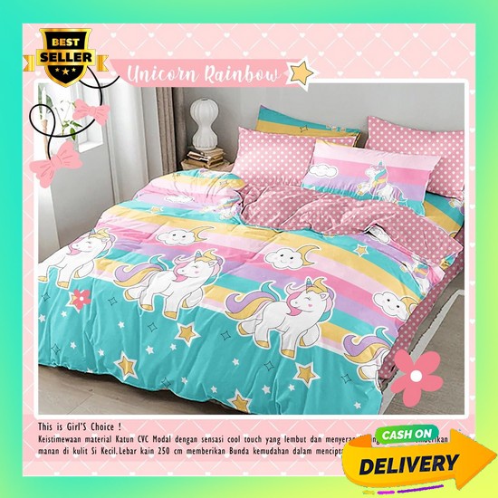 Spray Aesthetic Murah Meriah Warna Pastel Lembut Dan Halus Sprei Adem  Sprei Katun Star Cvc Motif
