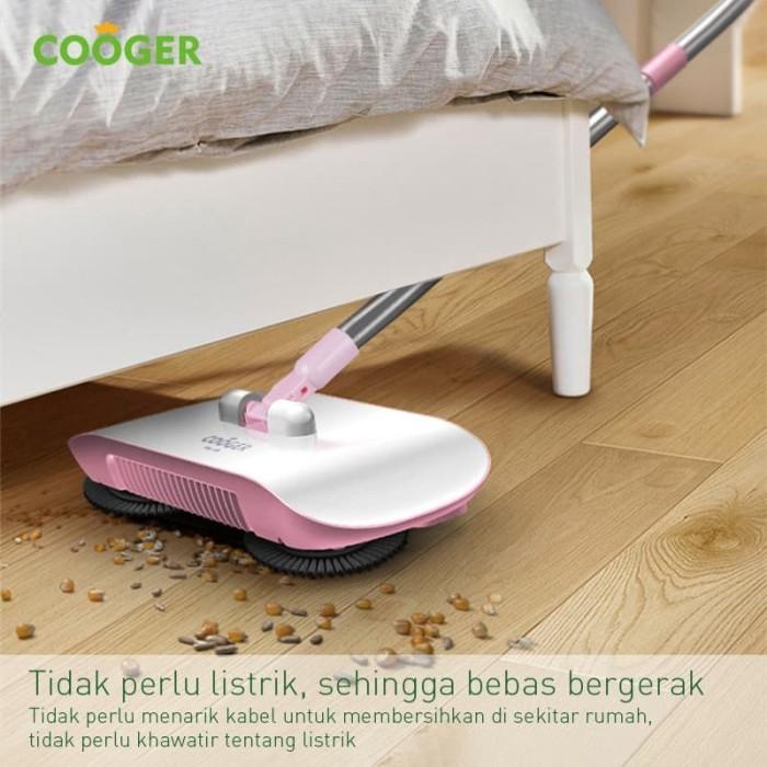 Cooger Sapu Pembersih Lantai Otomatis Dapat Berputar 180 Derajat