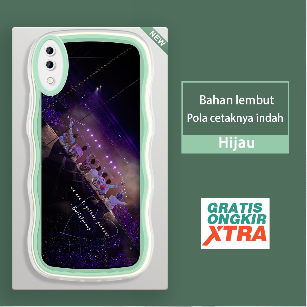 Mulia Samsung M02 M11 M12 M22 M32 M10 M21 M30S M23 5G Casing Ponsel    Konser BTS BT21 Korea  warna-