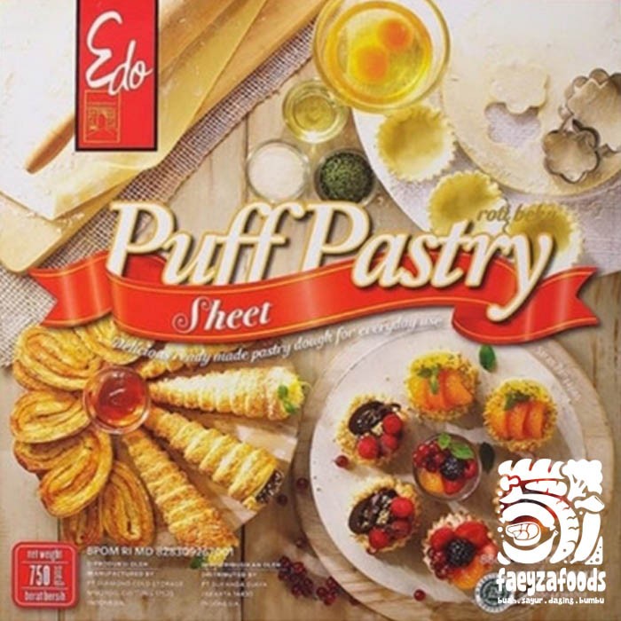 

Edo Puff Pastry 750 Gr Kulit Pastry Zuppa Frozen Siap Pakai