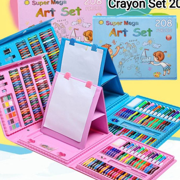 

✨MEN SALE✨ ART SET 208 Pensil Warna Crayon Set 150pcs/Crayon Mewarnai 150 Warna 