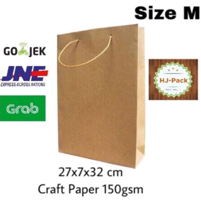 

Terbaru PAPERBAG COKLAT POLOS 27X7X32 / TAS KERTAS COKLAT POLOS / GOODIEBAG COKLAT POLOS
